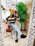 Maglione Rebel Bianco Camel