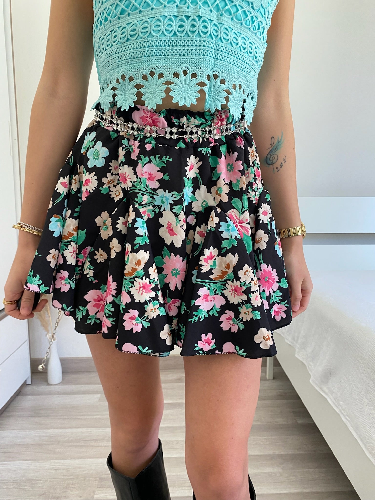 Cintura con strass