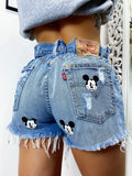 Short Levi’s Vintage con stampa topolino bagno medio
