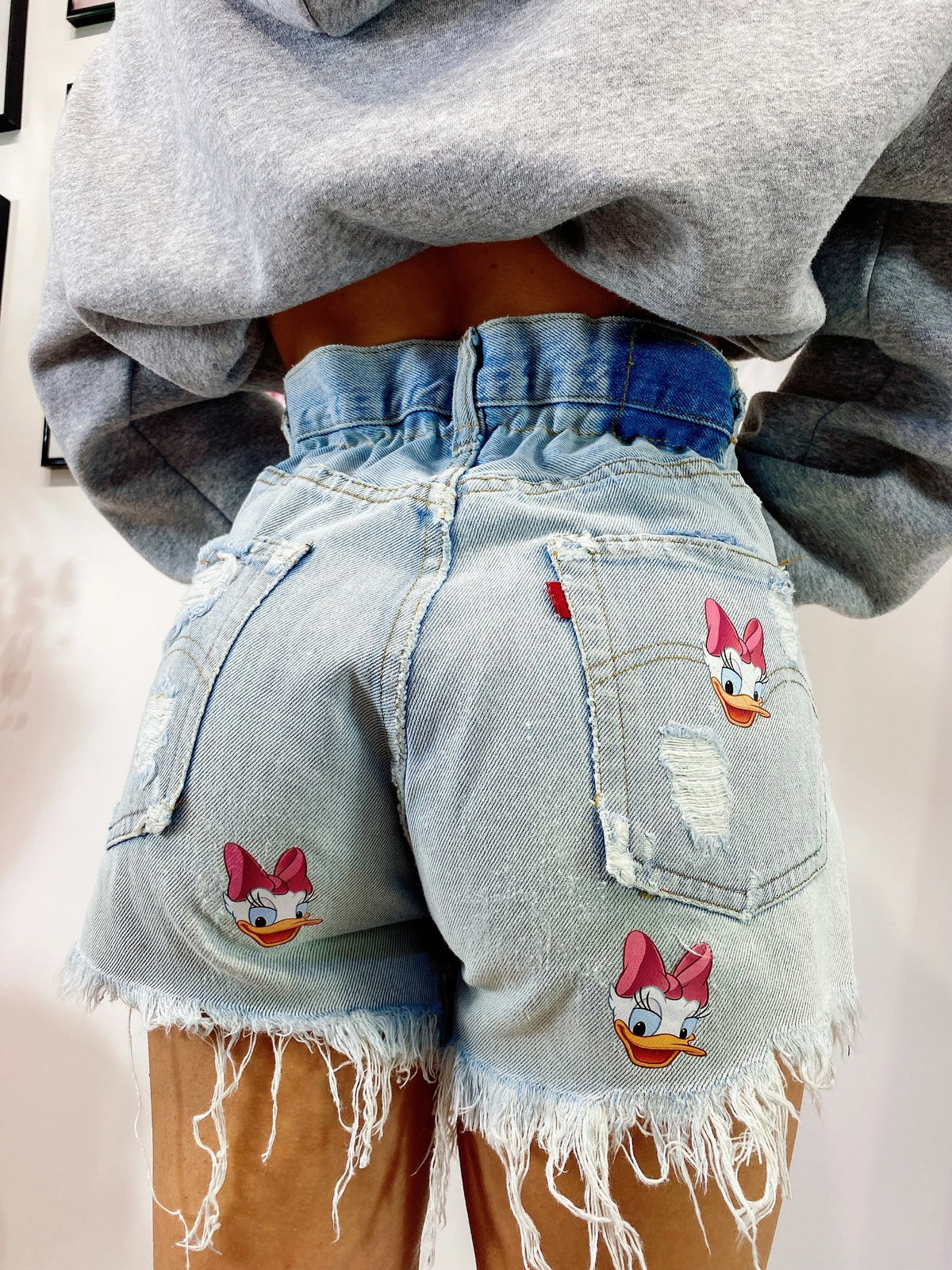 Short Levi’s Vintage con stampa Paperina bagno chiaro