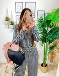 Completo pantalone e bluse  pied de poule