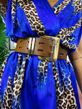 Cinturone glam marrone