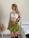 Camicia velata con corpino bianca