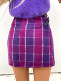 Gonna in tweed viola lilla