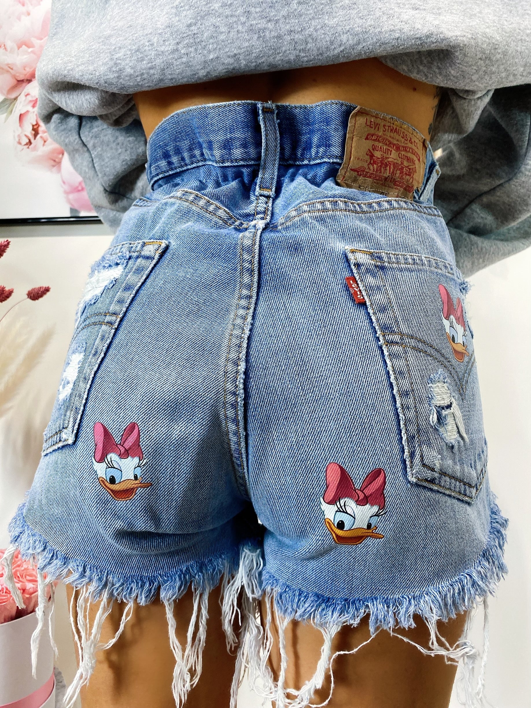 Short Levi’s Vintage con stampa Paperina medio chiaro