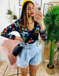 Short in jeans con cintura