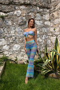 Bikini tre pezzi verde azzurro