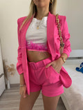 Completo giacca e Short Fuxia