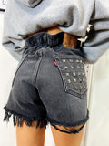 Short Levi’s Vintage con Borchie bagno grigio