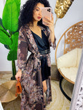 Maxi cardigan a fantasia