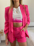 Completo giacca e Short Fuxia