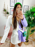 Abito Blazer lilla/Bianco