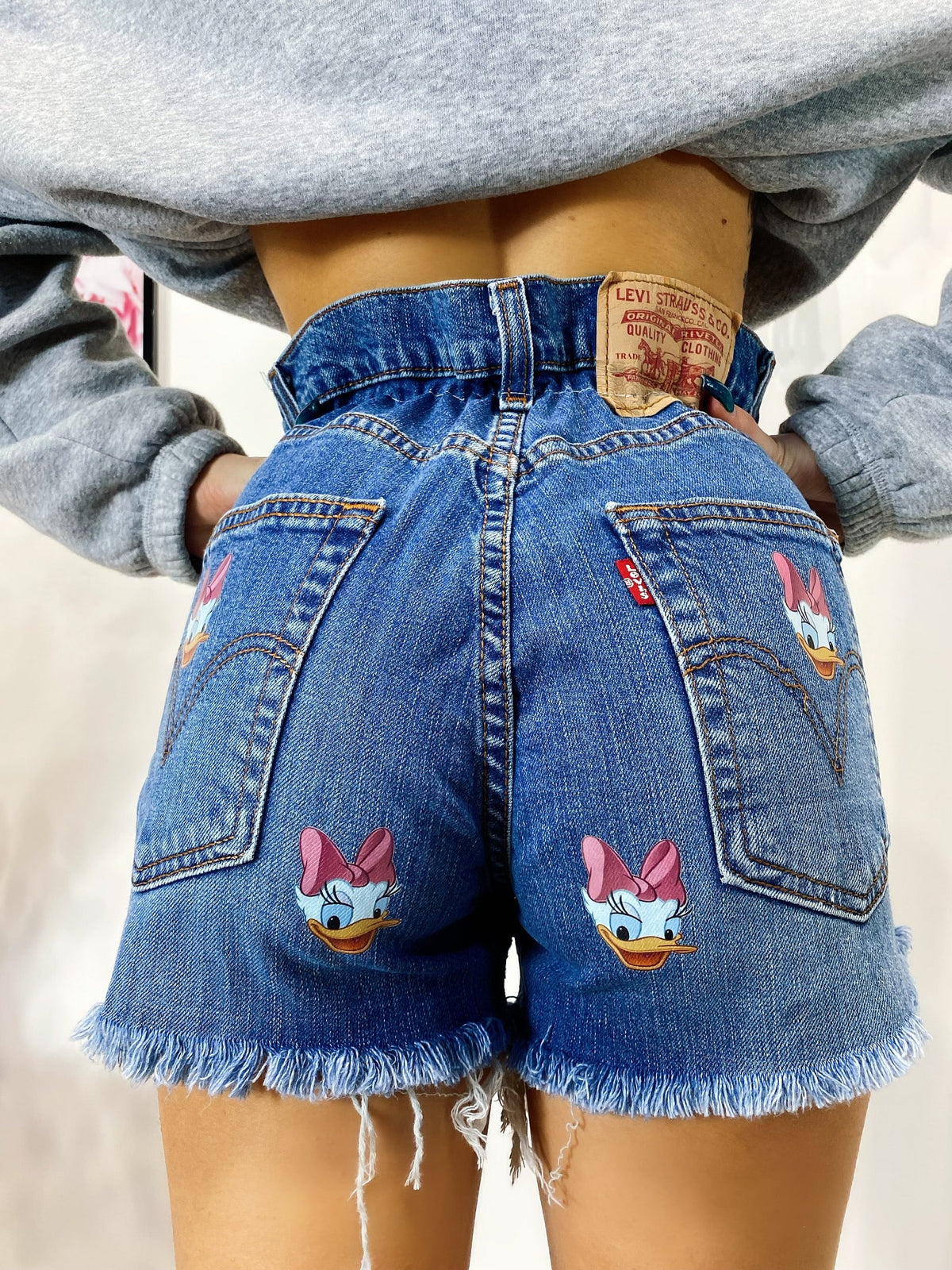 Short Levi’s Vintage con stampa Paperina senza strappi