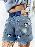 Short Levi’s Vintage con stampa topolino bagno medio