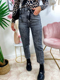 Jeans Bottone asimmetrico Grigio