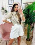 Short con cintura gioiello