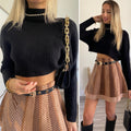 Maglione crop nero