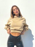 Felpa beige manica ampia
