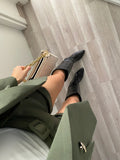 Completo giacca con bottoni e short verde militare