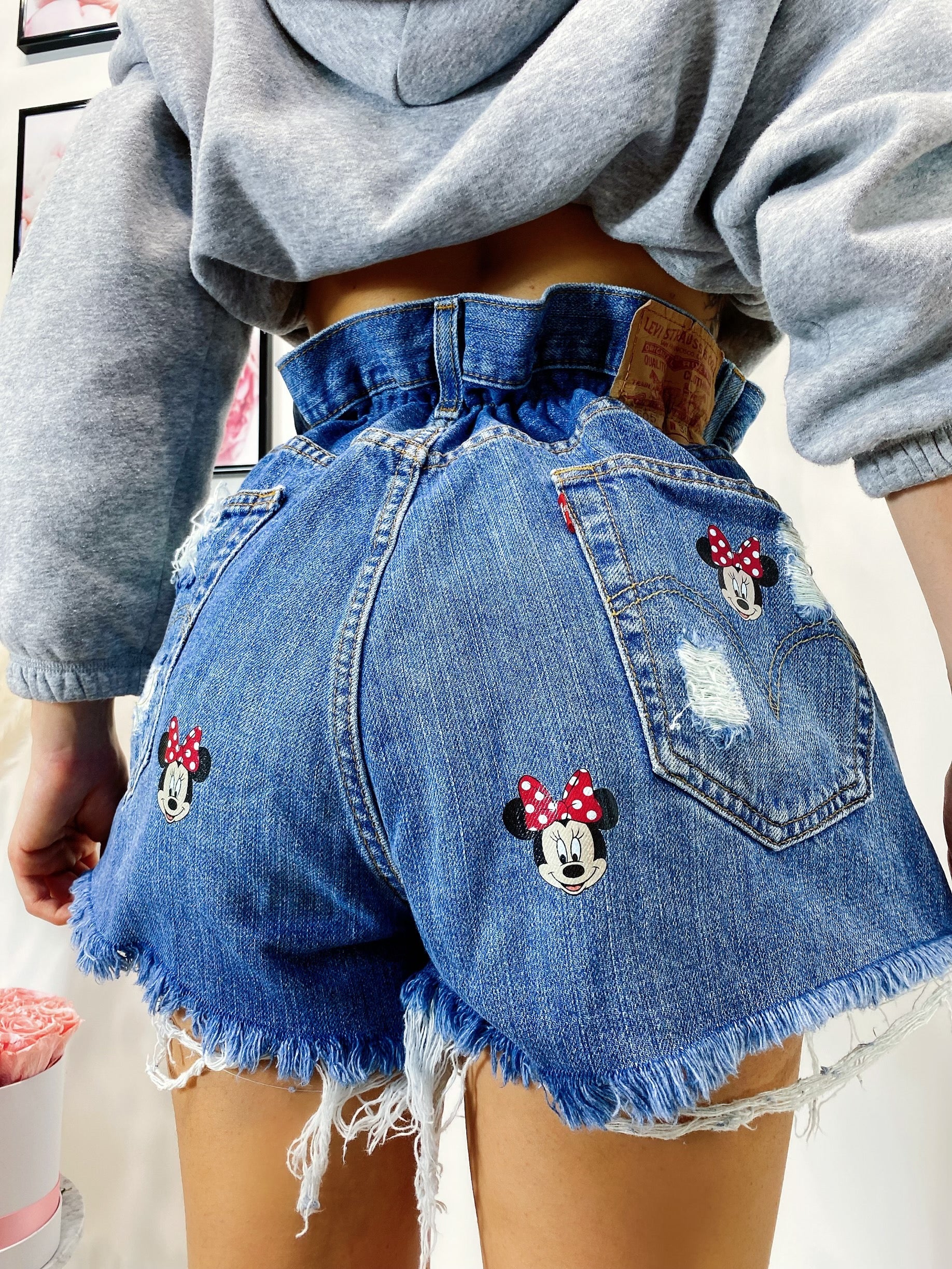 Short Levi’s Vintage con stampa topolina bagno medio