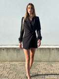 Blazer con piume