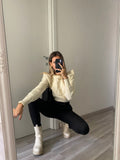Maglione spalle bombate