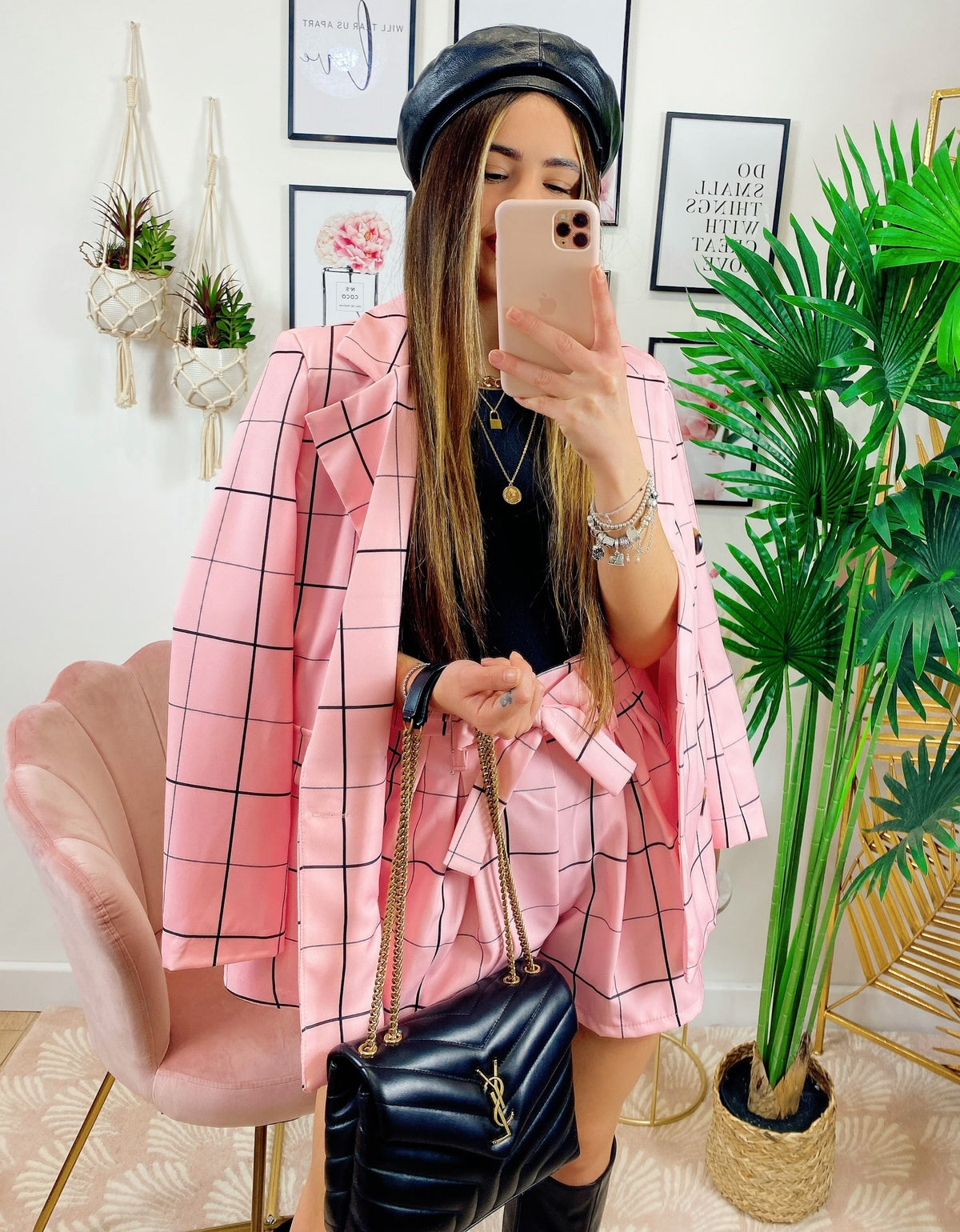 Completo Giacca e Short Rosa