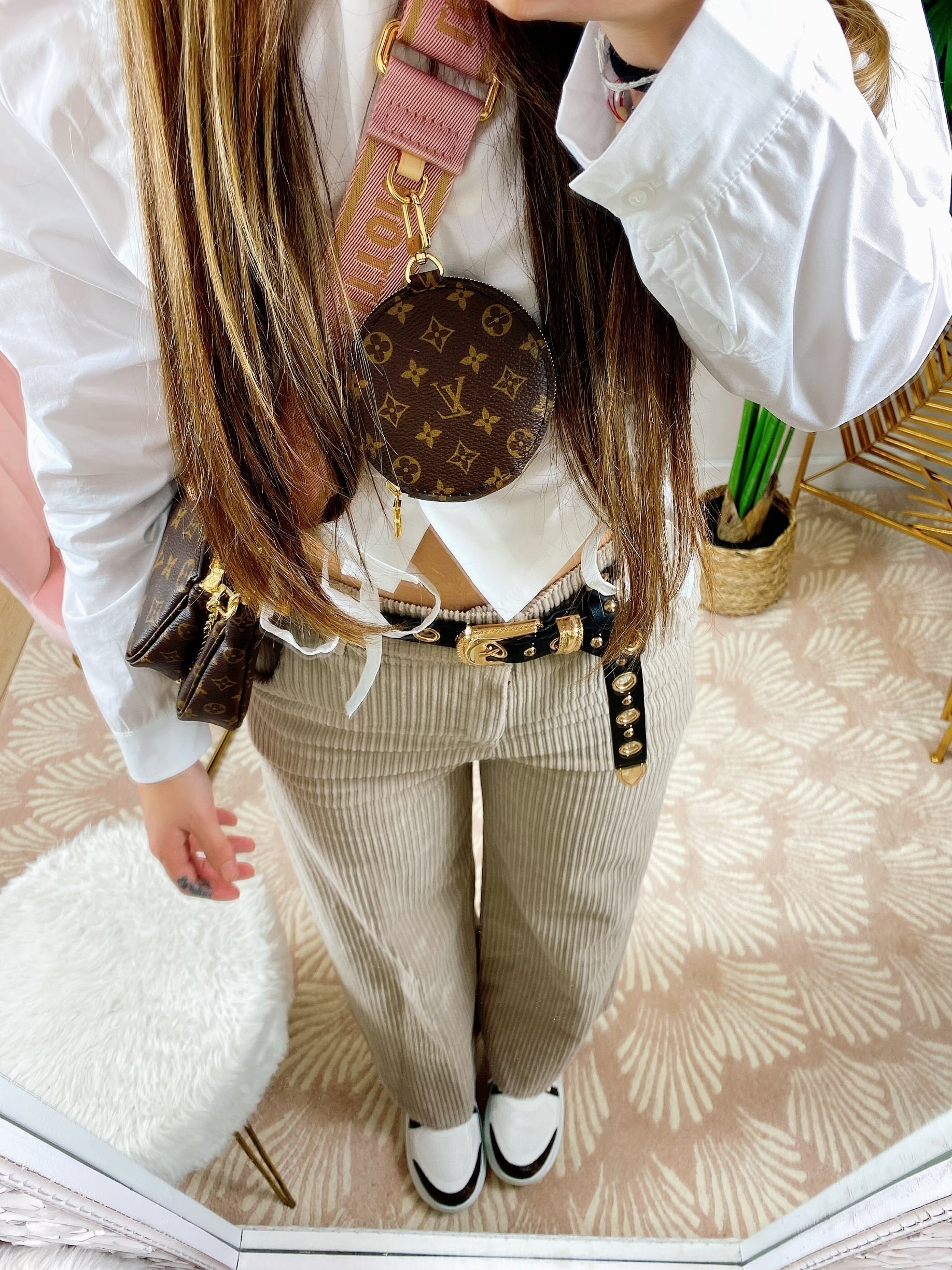 Pantalone a zampa larga nude