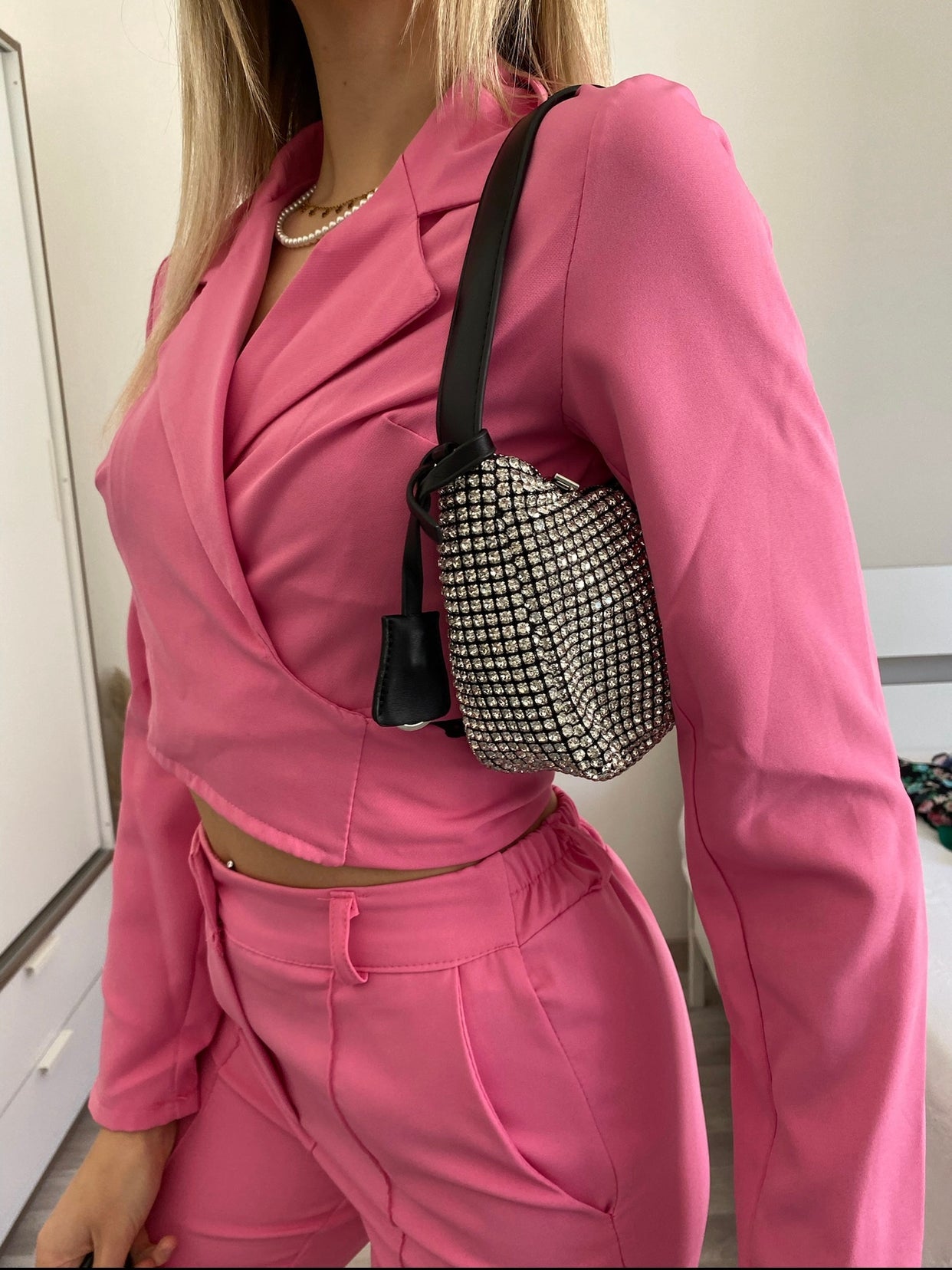 Completo top e pantalone Fuxia