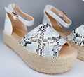 Espadrillas animalier white
