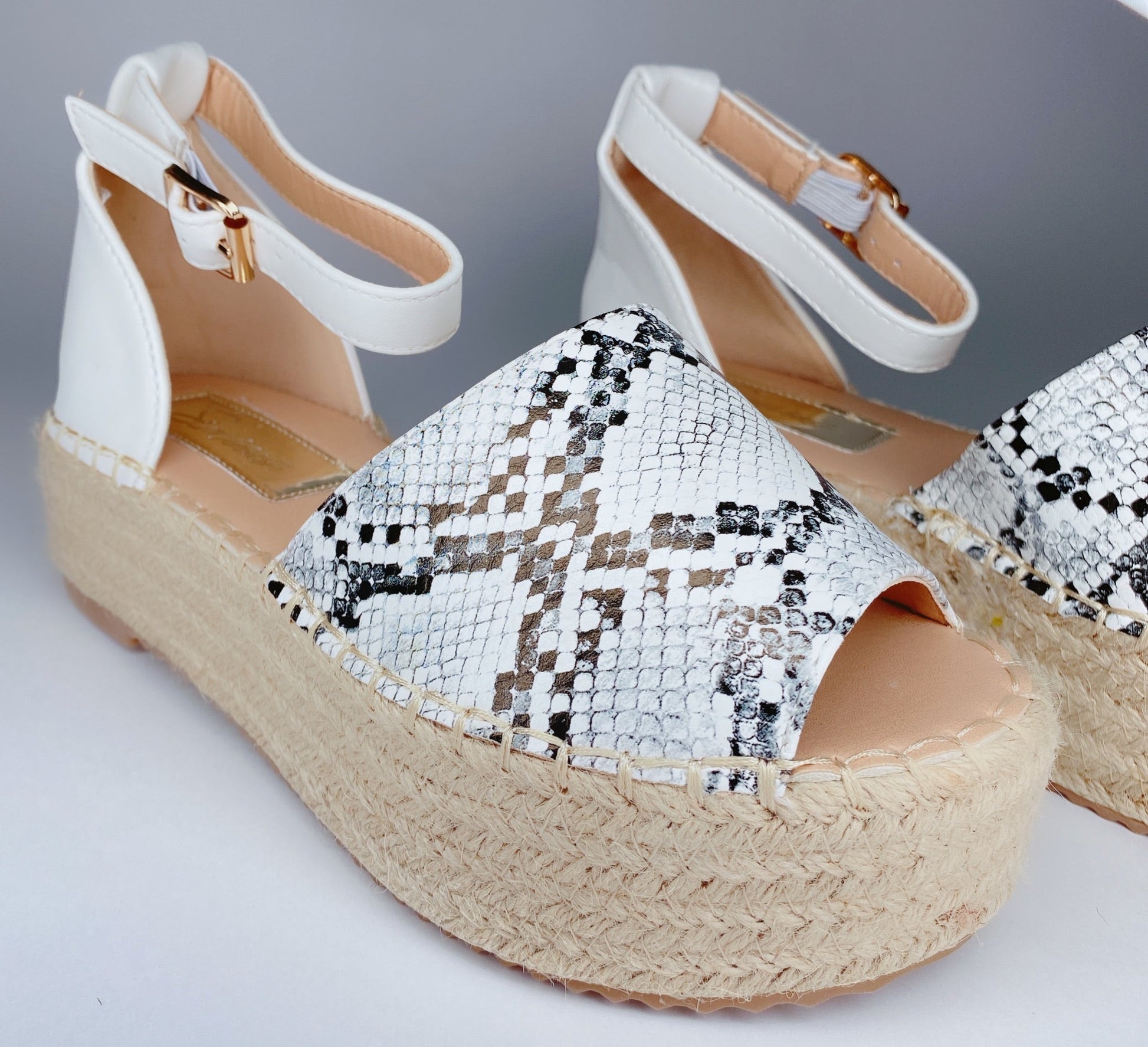 Espadrillas animalier white