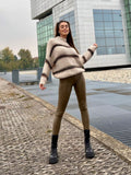 Maxi maglione con dettaglio lurex