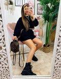 Completo Short e felpa Nero
