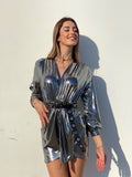 Abito glam night silver