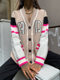 Cardigan influencer beige bianco