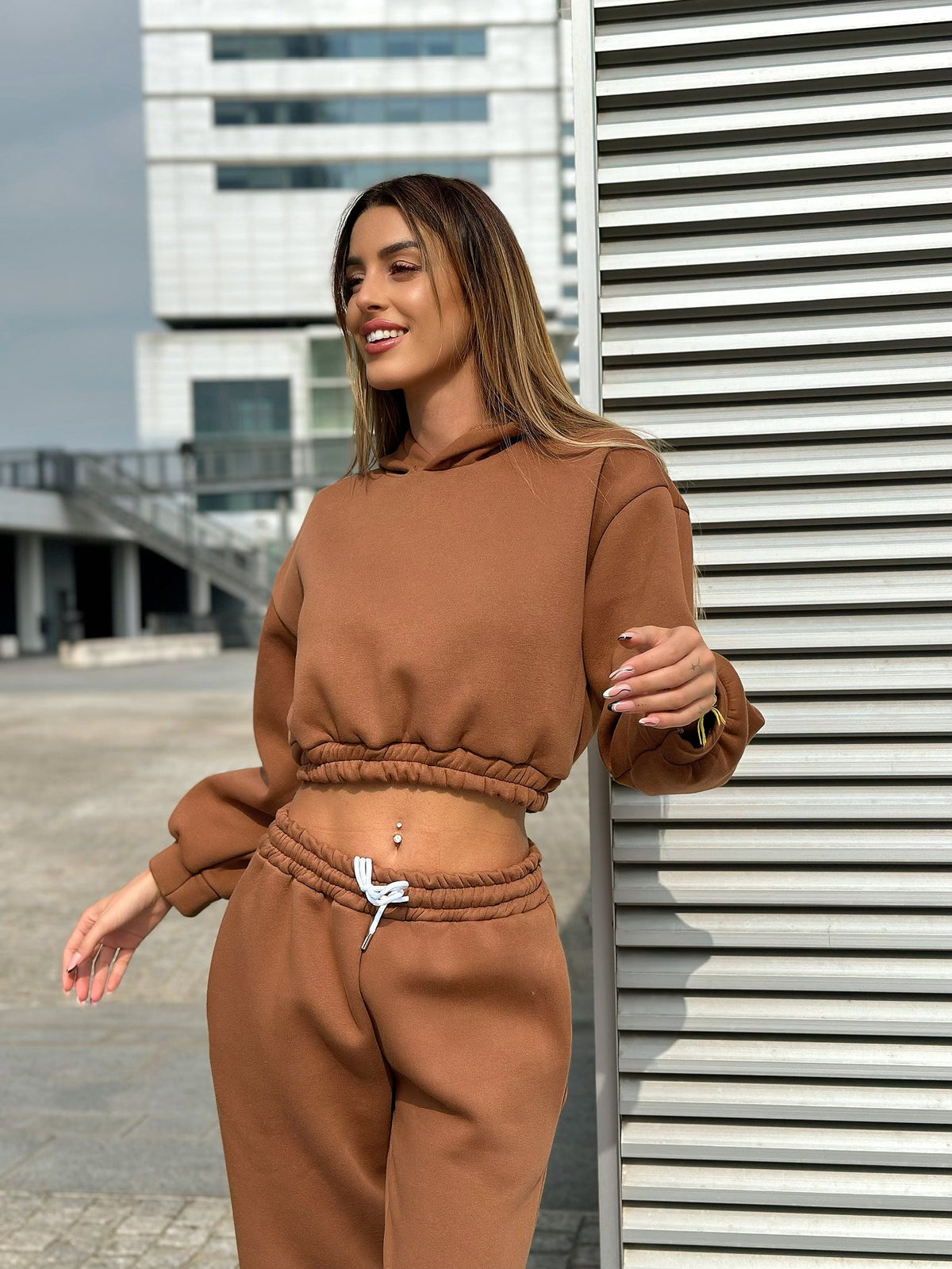 Tuta sportiva due pezzi choco