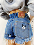 Short Levi’s Vintage con stampa topolino bagno medio