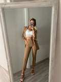 Completo giacca e pantalone Camel