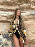 kimono nero gold con cintura