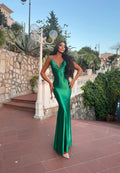 Abito a sirena verde smeraldo