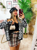 Cardigan maculato nero