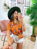 Camicia base arancio con borsetta