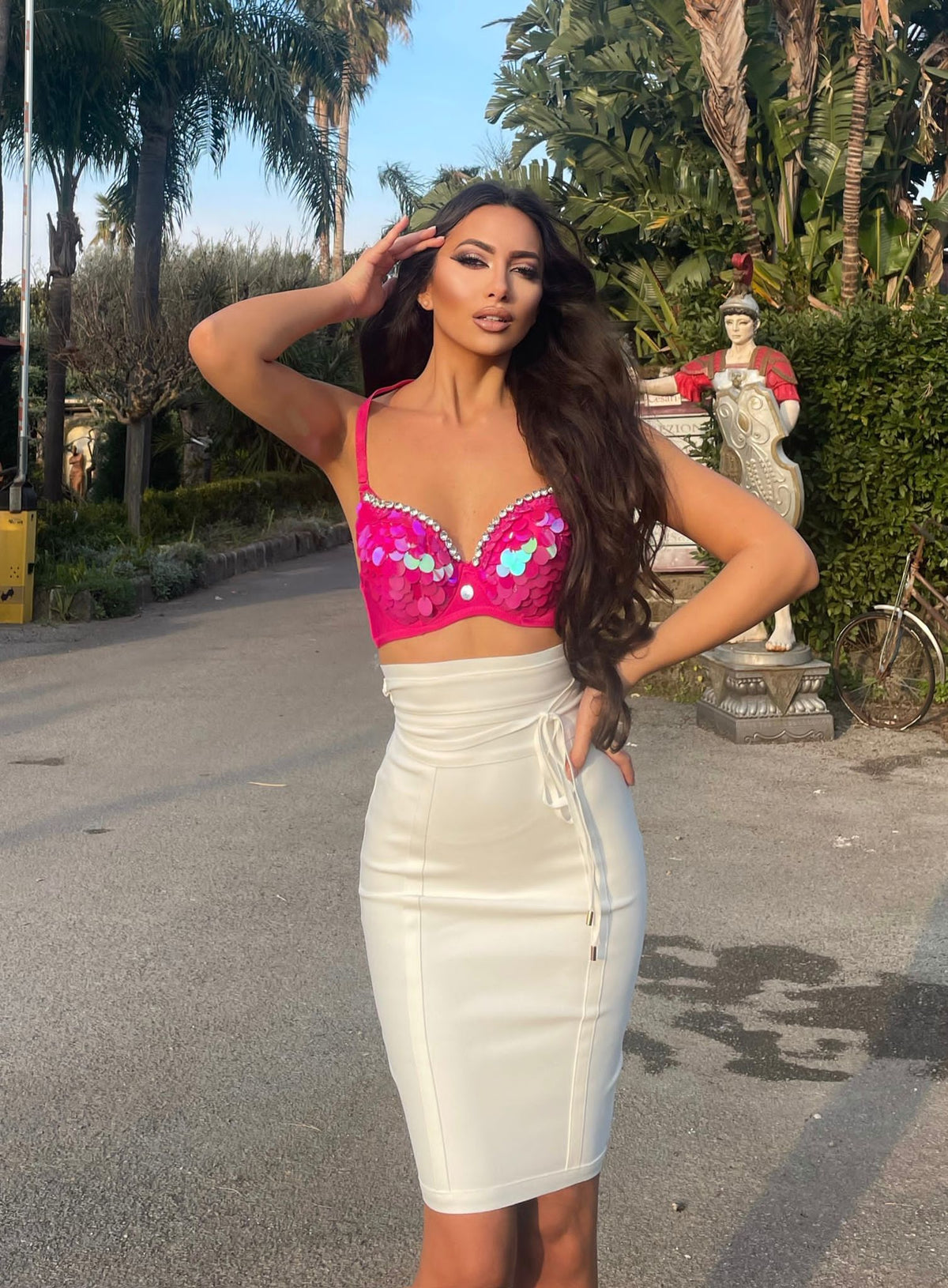 Gonna bandage bianca