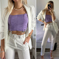 Completo giacca e pantalone bianco