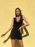 Abito nero con punto luce
