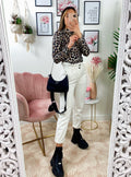 Jeans a vita alta Bianco