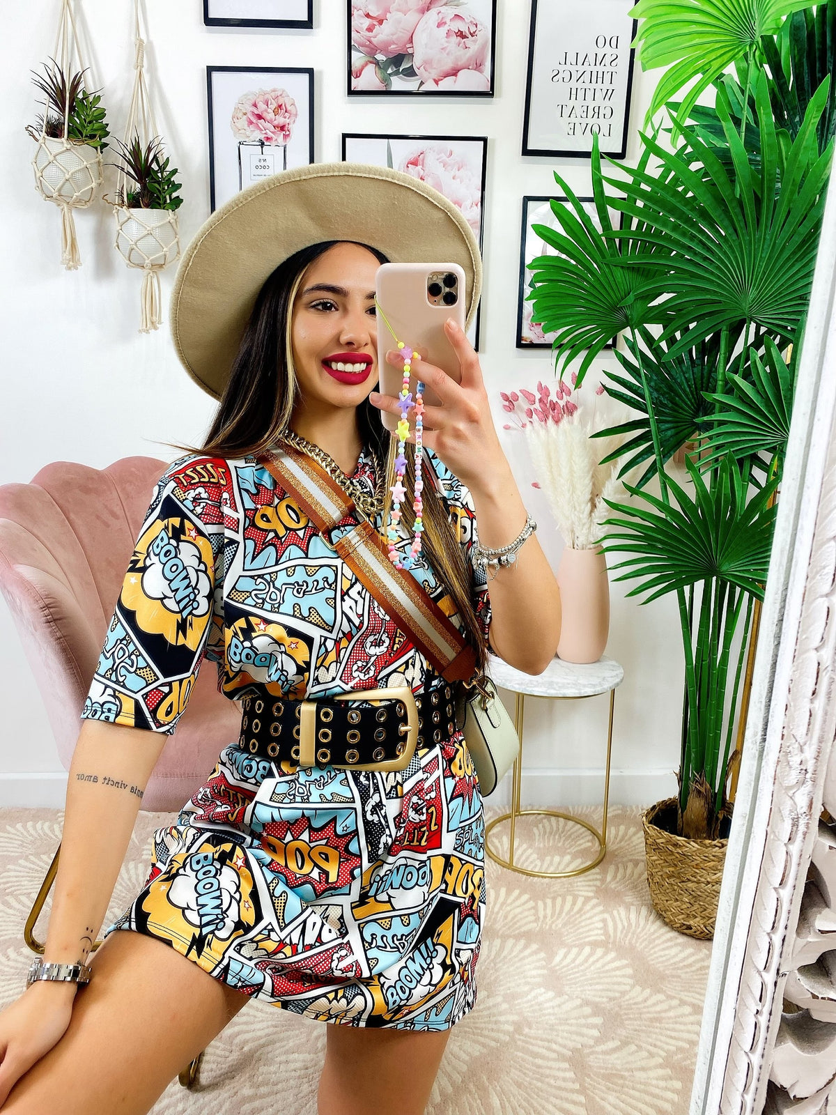 Maxi maglia Cartoon Bianca