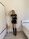 Short midi Nero