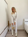 Completo top e pantalone bianco