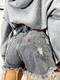 Levi’s Vintage grigio con borchie